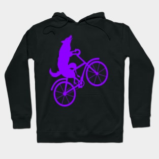 Wolf bicycle nice cute cool colorful Hoodie